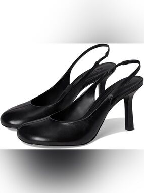 Schutz Brigitte Sling 95MM Leather Slingback Pumps